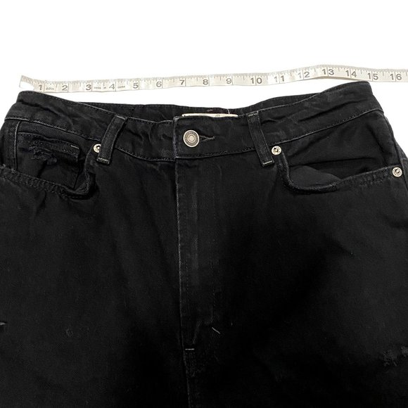 Free People We the Free My Own Lane Black Distressed Jeans Size 31 - Picture 9 of 9